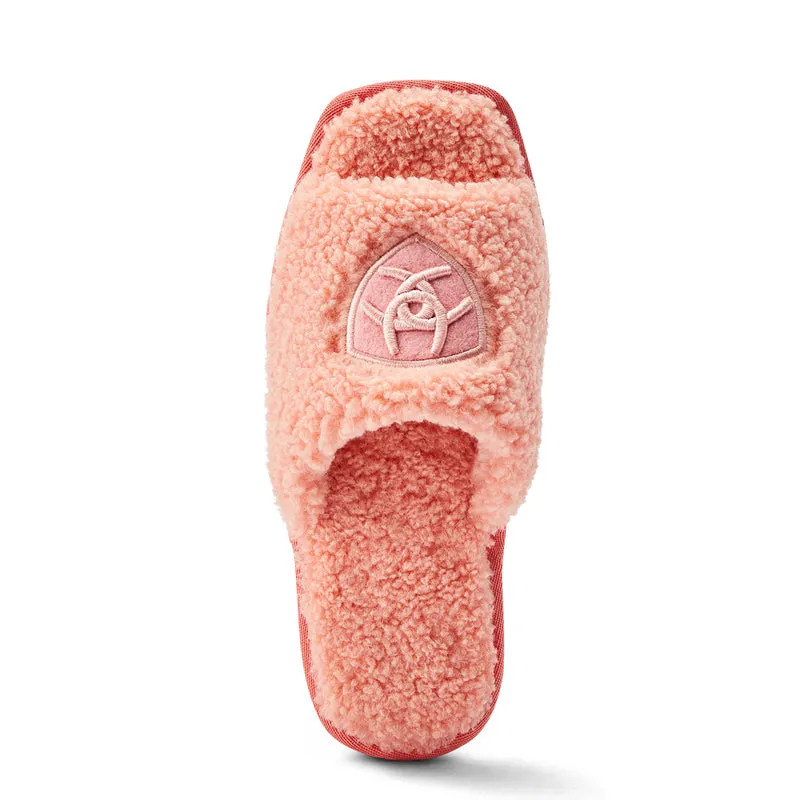 Ariat Women's Cozy Slide Slipper, Fuzzy Pink