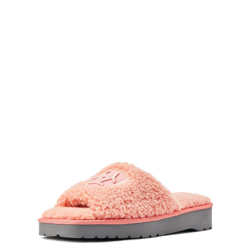 Ariat Women's Cozy Slide Slipper, Fuzzy Pink