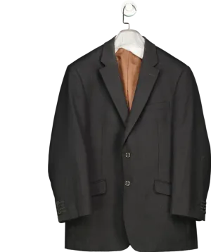 Brook Taverner Grey Regular Fit Oxford Pure New Wool Blazer UK 42" CHEST
