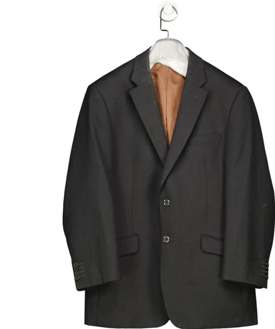 Brook Taverner Grey Regular Fit Oxford Pure New Wool Blazer UK 42" CHEST