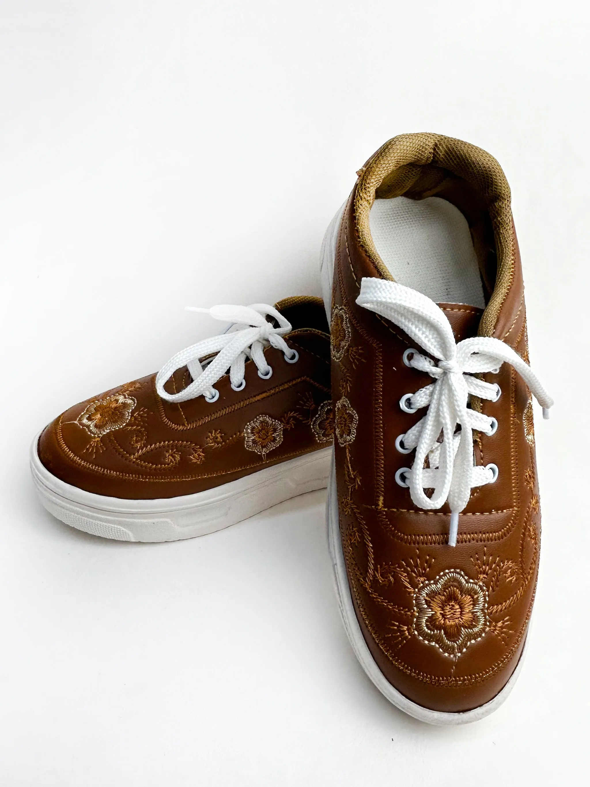 Brown Sneakers For Women/Girls GWS09