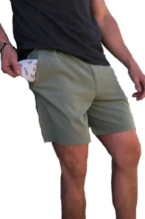 Burlebo Classic Deer Camo Everyday Shorts - Grey Pocket