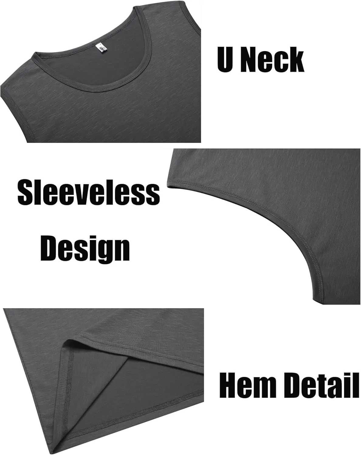 COOFANDY Men's Workout Tank Top 2 Pack Casual Soft Sleeveless Gym Muscle Shirts Bodybuilding Tee