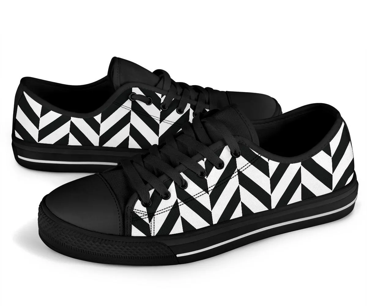 Custom Sneakers-Black and White Series 117