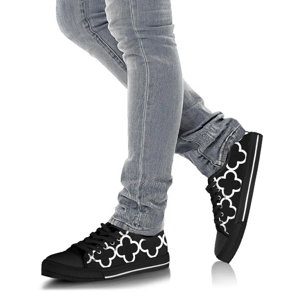 Custom Sneakers-Black and White Series 127