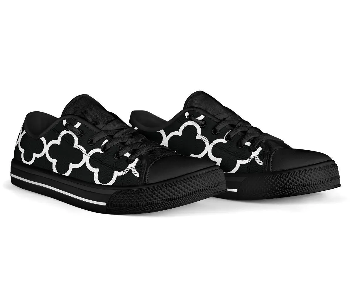 Custom Sneakers-Black and White Series 127