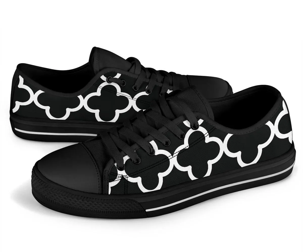 Custom Sneakers-Black and White Series 127