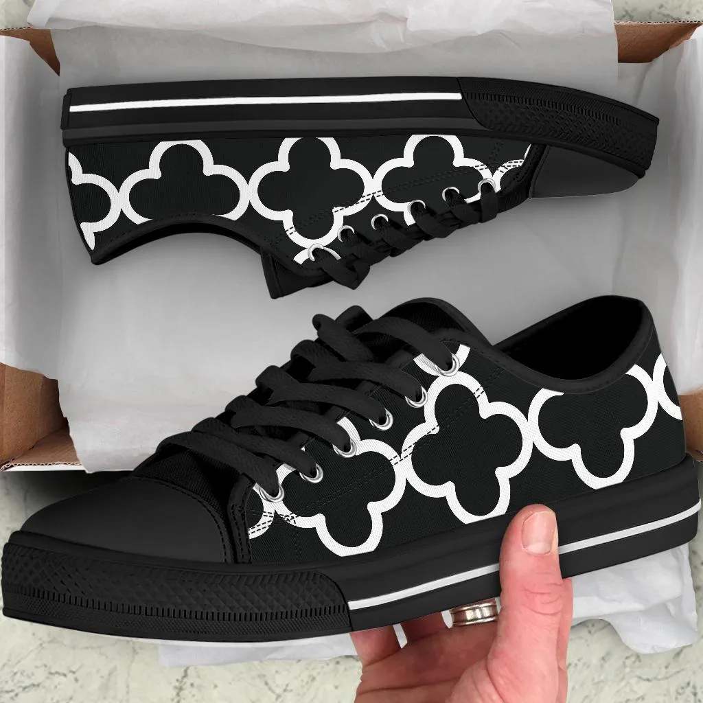 Custom Sneakers-Black and White Series 127