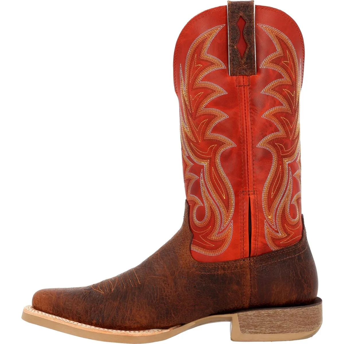 Durango Rebel Pro Men's Western Boots Ddb0476 In Cognac Crunch And Rusty Red