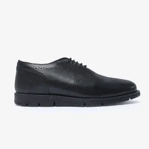 Fadano - VentureFlex Men's Wingtip Oxfords Black / Black