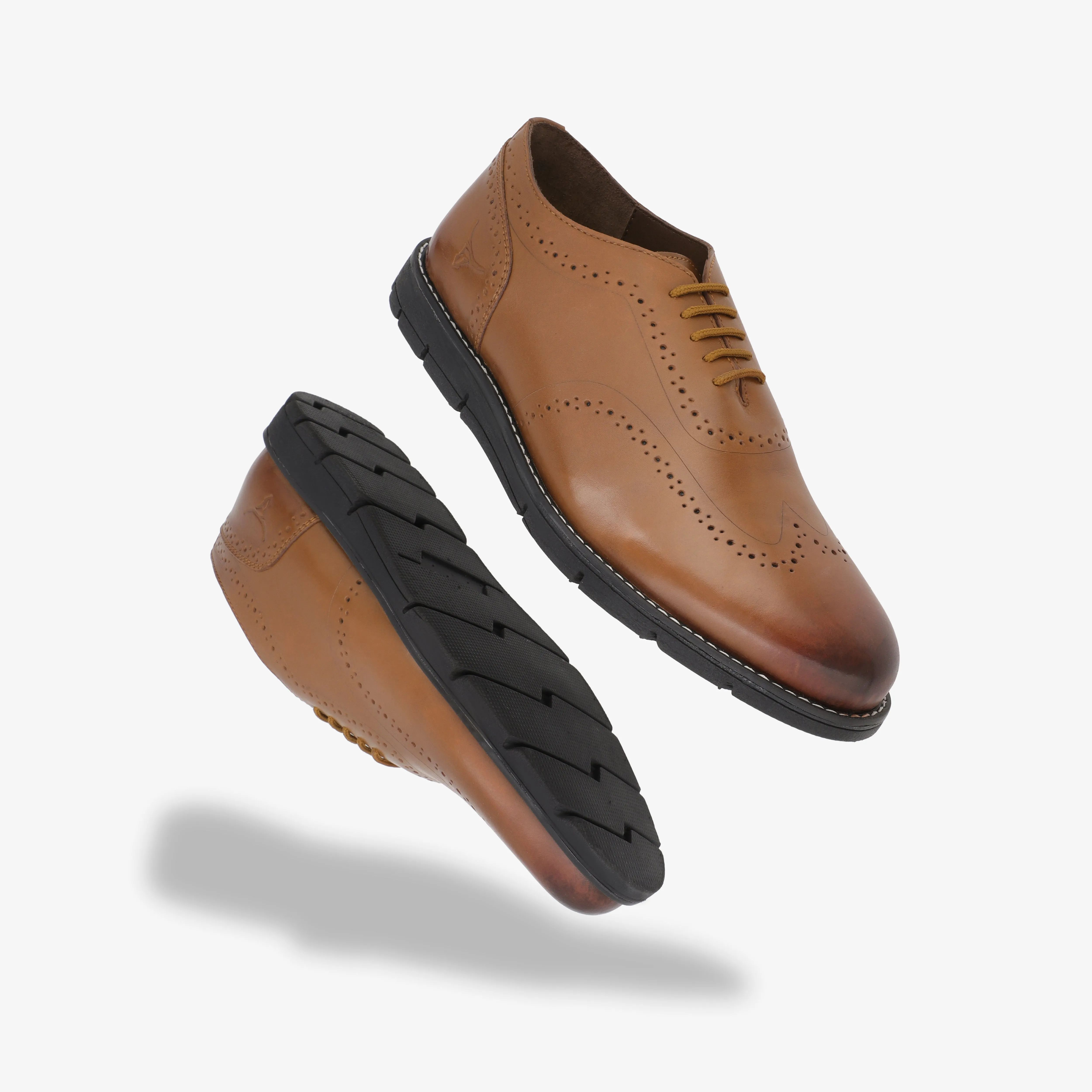 Fadano - VentureFlex Men's Wingtip Oxfords Brown