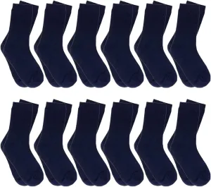 Falari 12-Pack Girl Toddler Kids Cotton Crew Socks