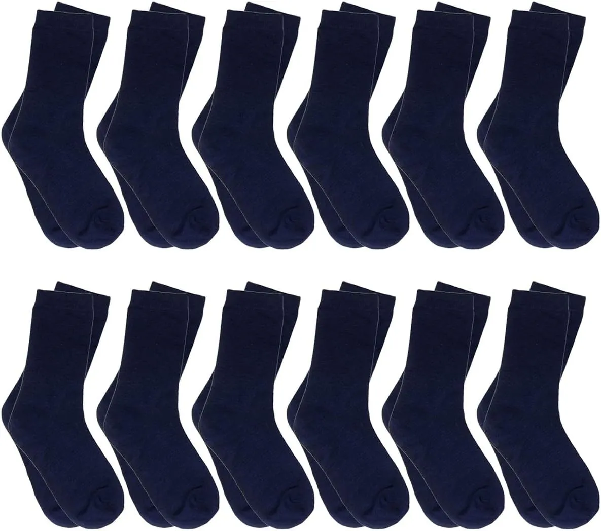 Falari 12-Pack Girl Toddler Kids Cotton Crew Socks