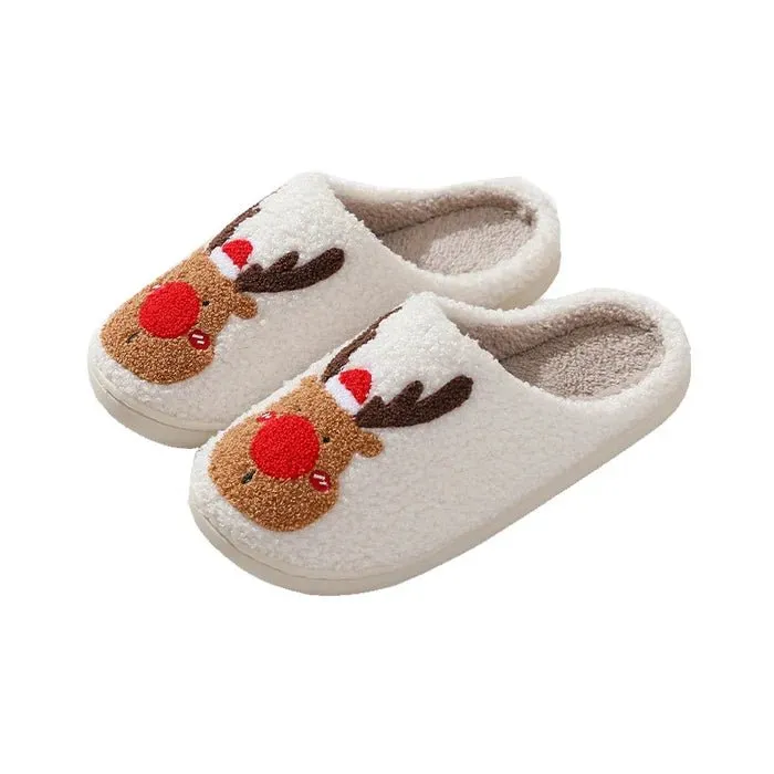 Festive Reindeer Indoor Slippers