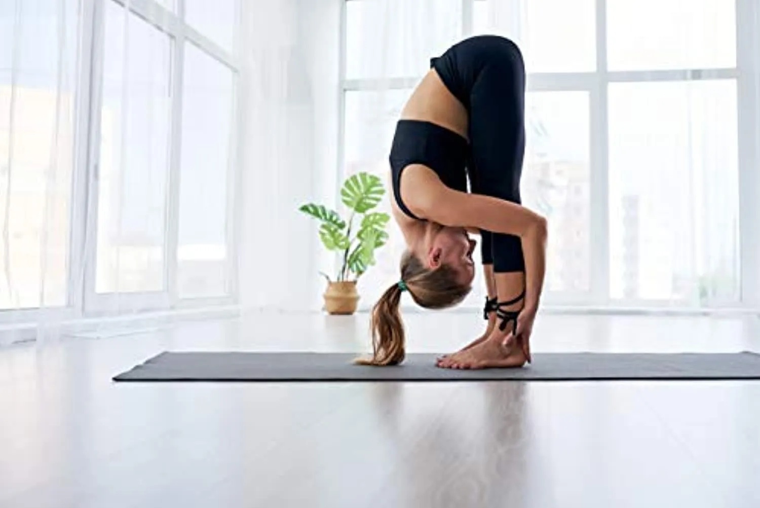 Fit Active Sports Large Exercise Mat 6' x 4' x 8mm | Thick Non-Slip Extra Wide Workout Mat for Home Gym, Cardio, Yoga, Floor Fitness, MMA, Plyo, and Jump Rope | High Density | Shoe Friendly