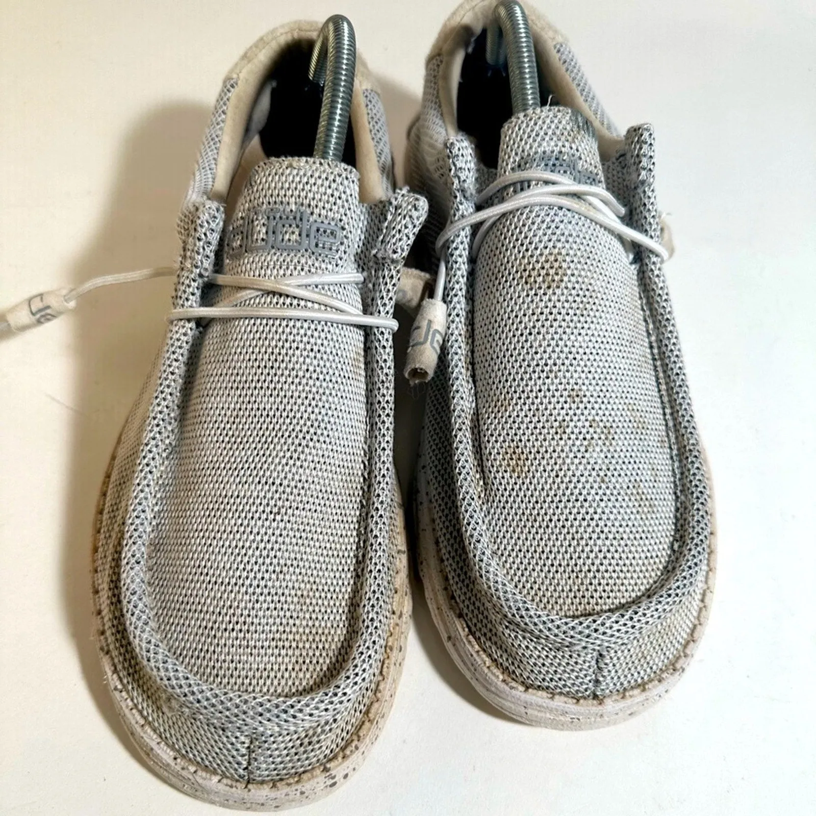 Hey Dude Wally Sox Stylish Gray Mesh Sneakers