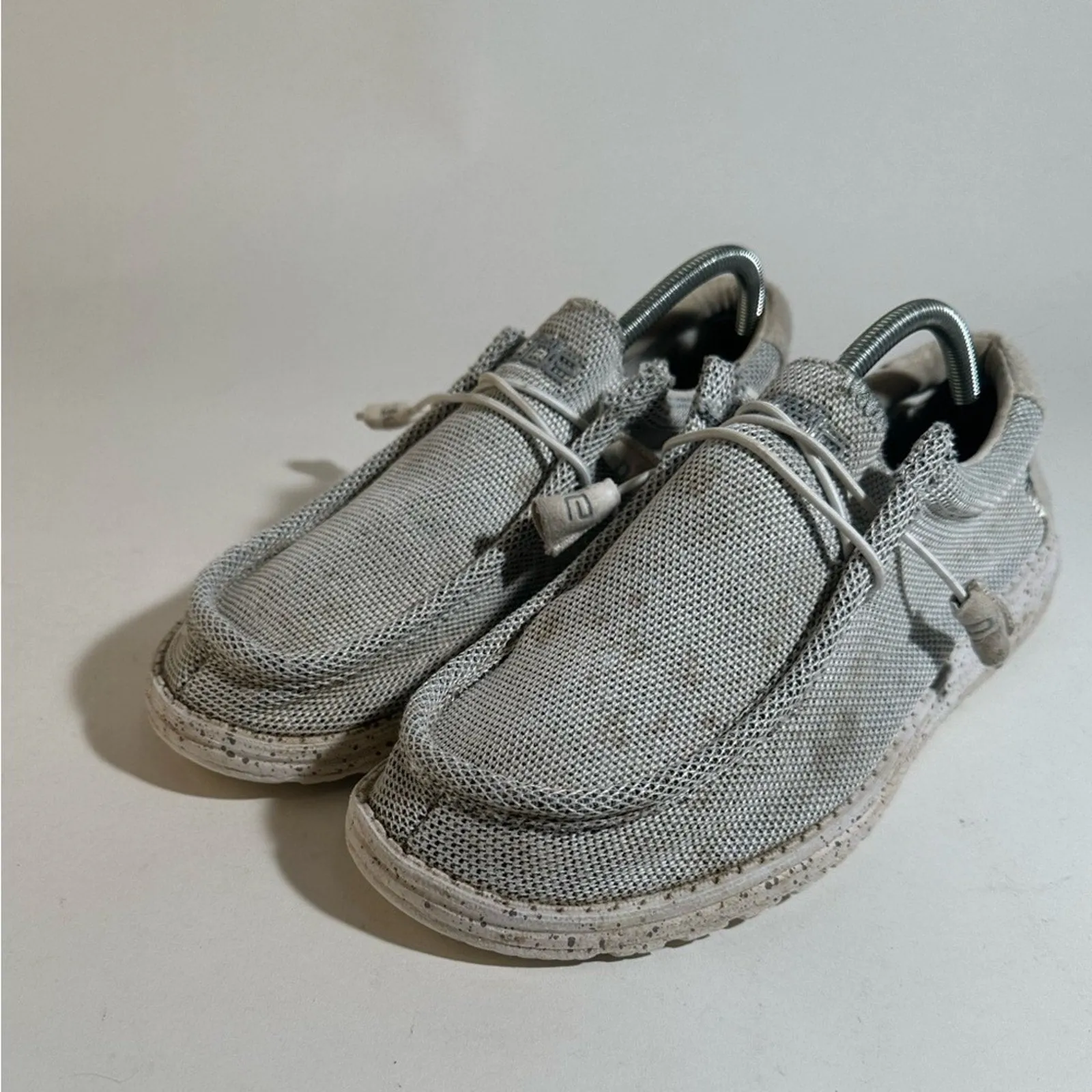 Hey Dude Wally Sox Stylish Gray Mesh Sneakers