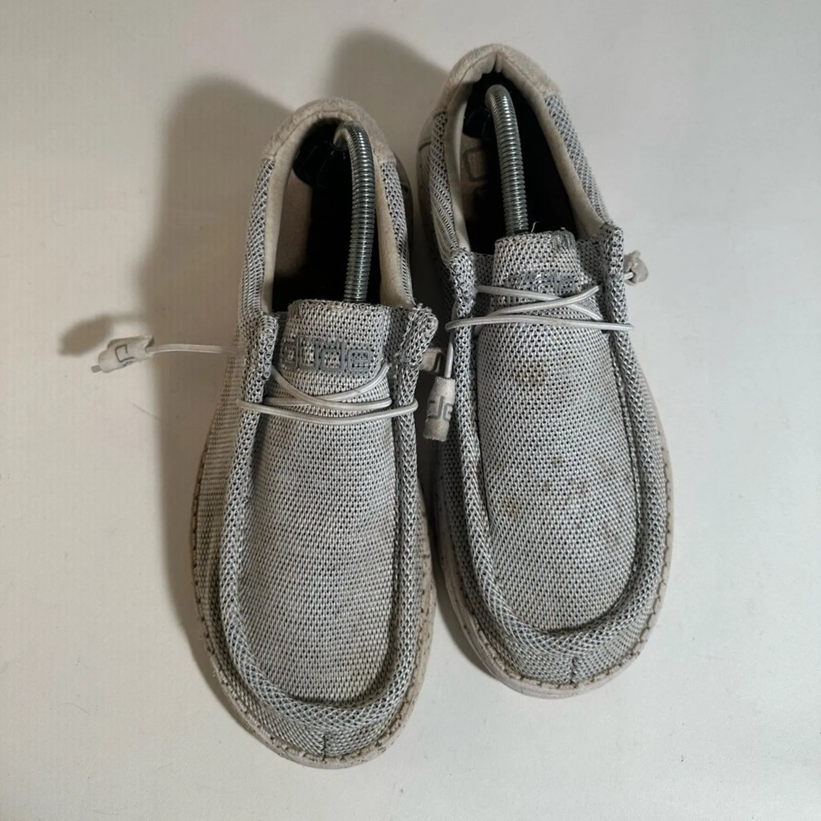 Hey Dude Wally Sox Stylish Gray Mesh Sneakers