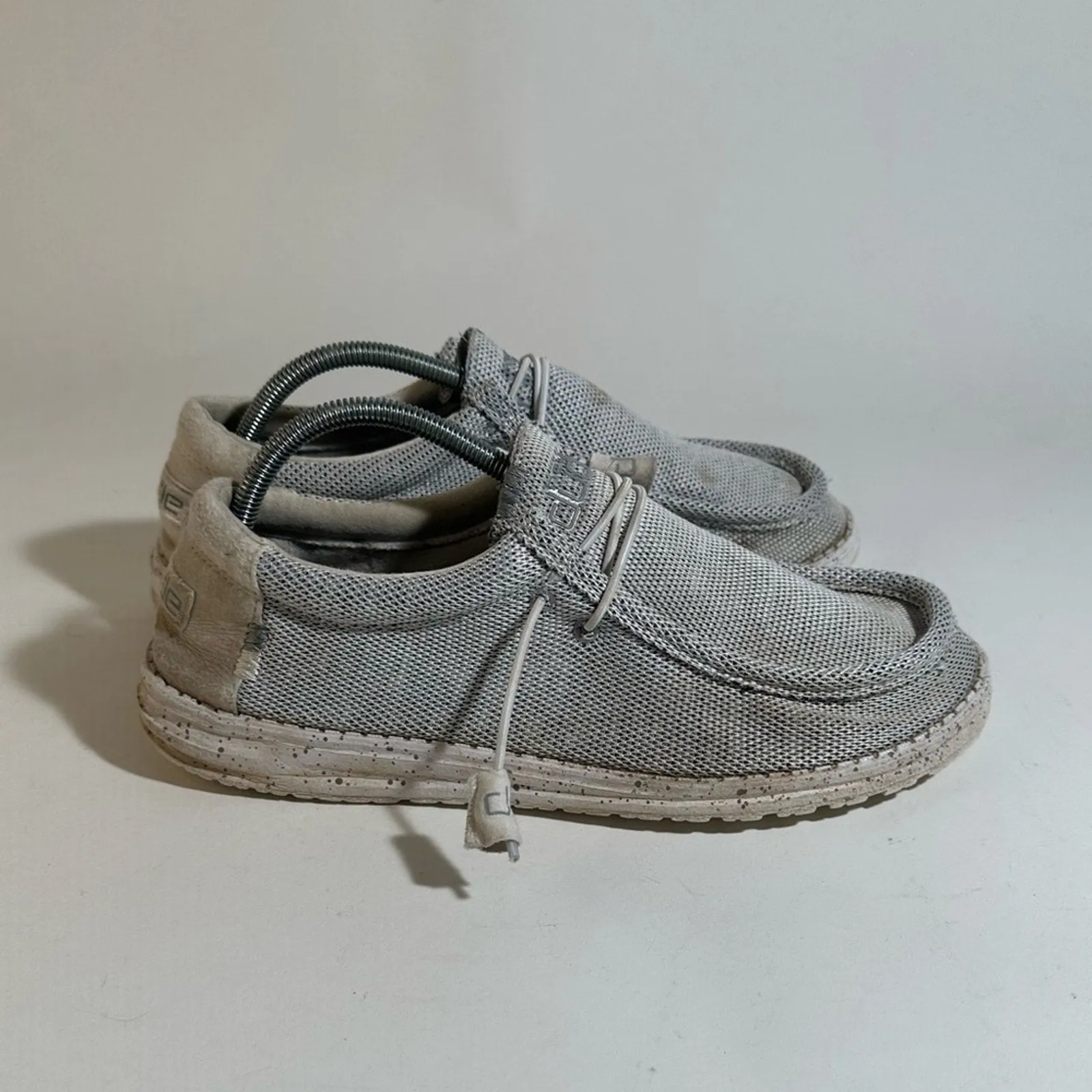 Hey Dude Wally Sox Stylish Gray Mesh Sneakers