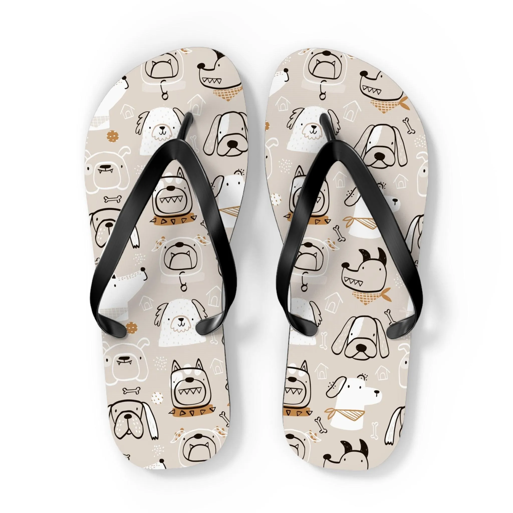 Illustrated Doggers II Flip Flops
