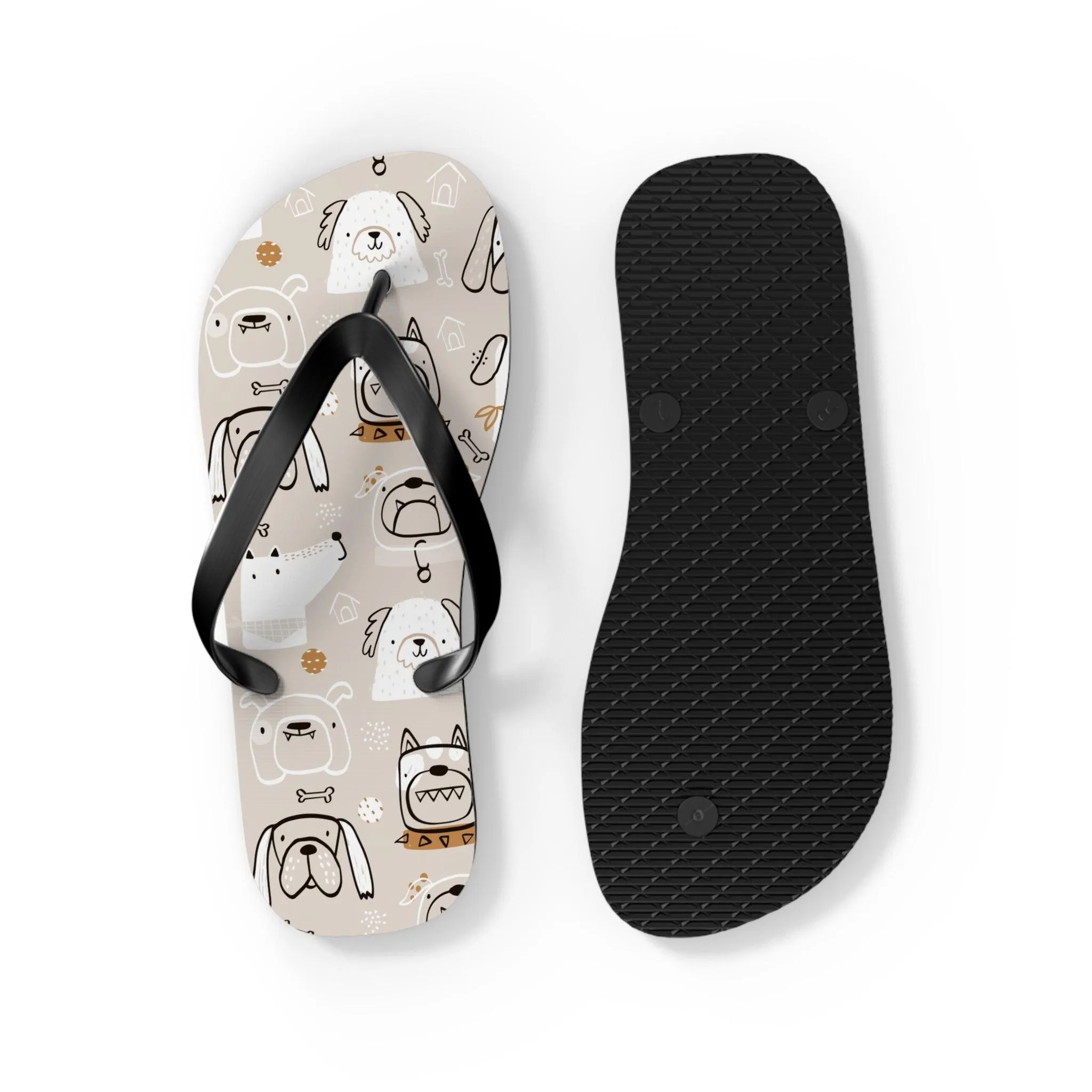 Illustrated Doggers II Flip Flops