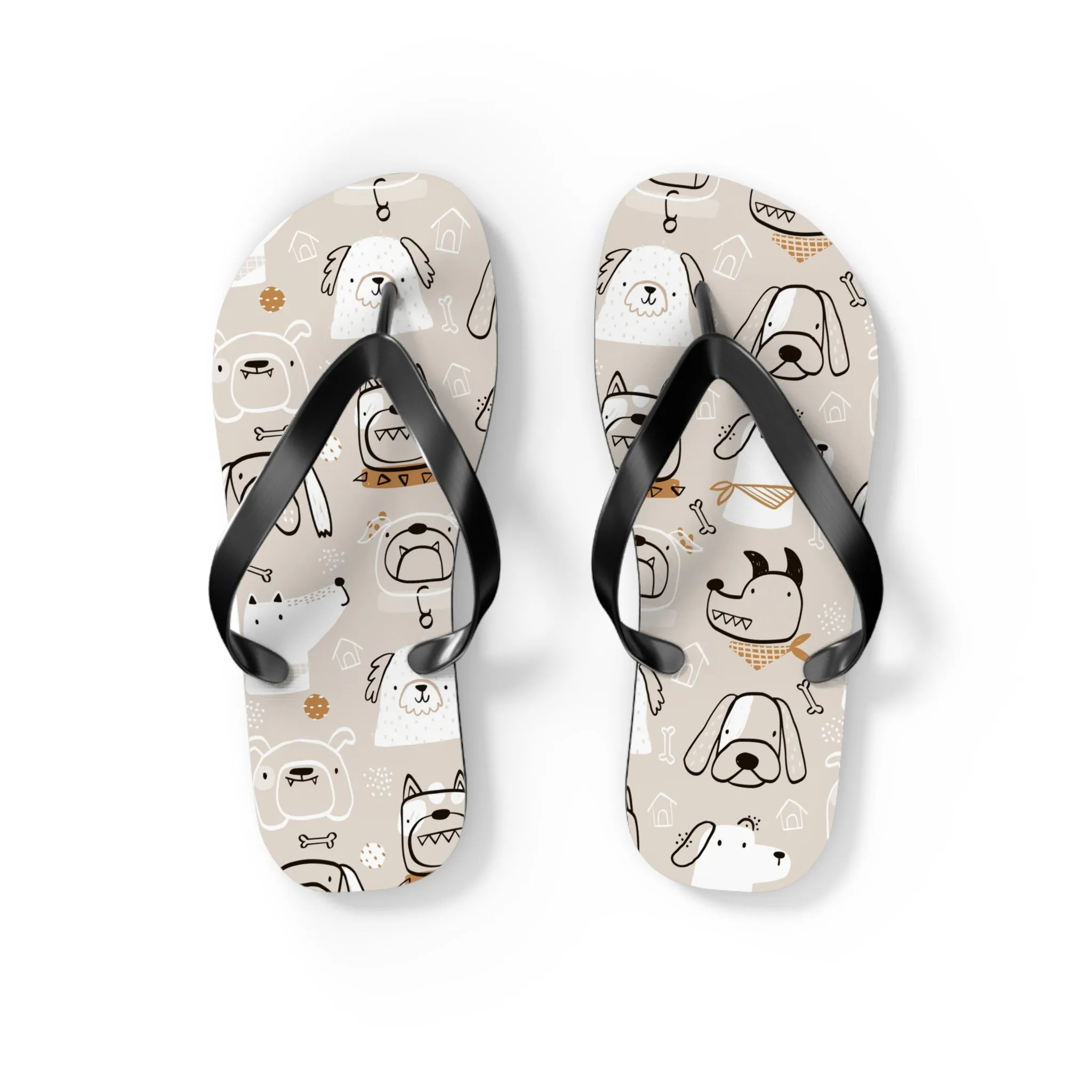 Illustrated Doggers II Flip Flops