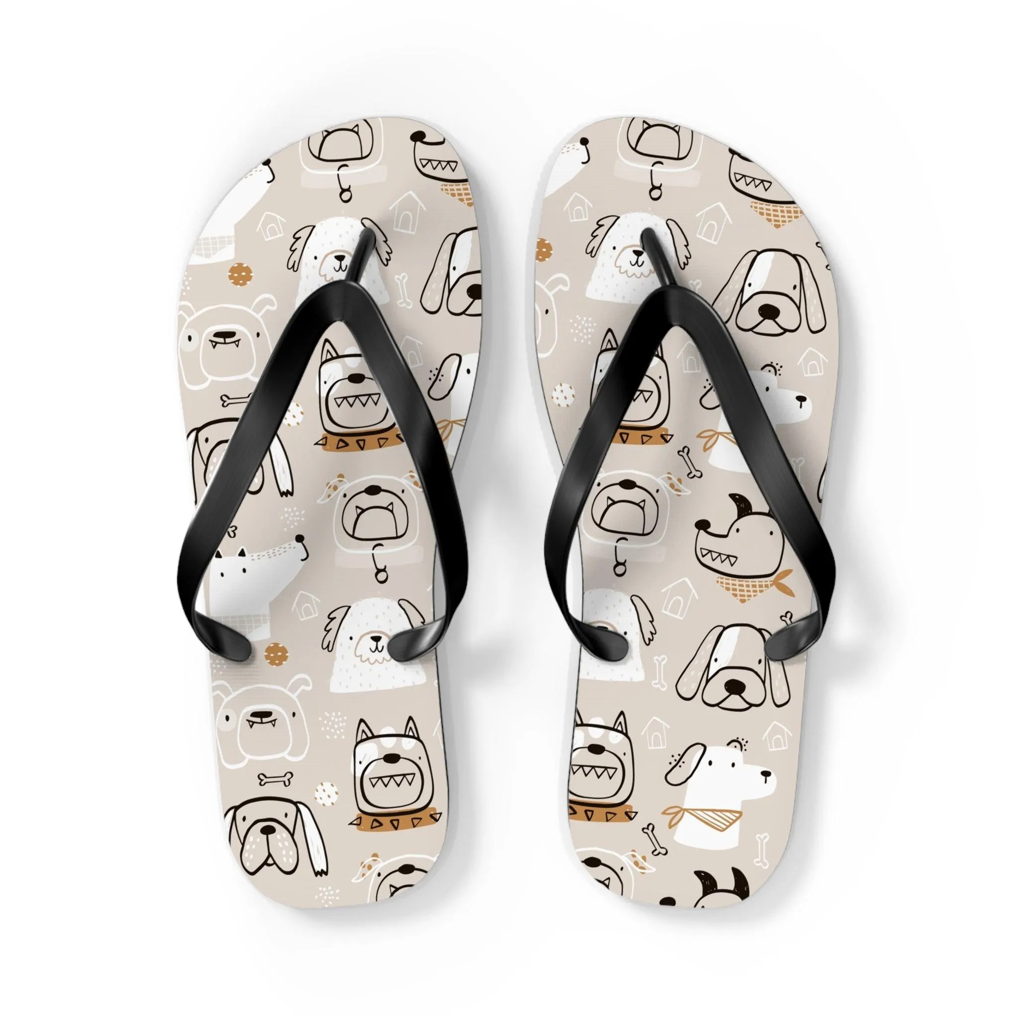 Illustrated Doggers II Flip Flops