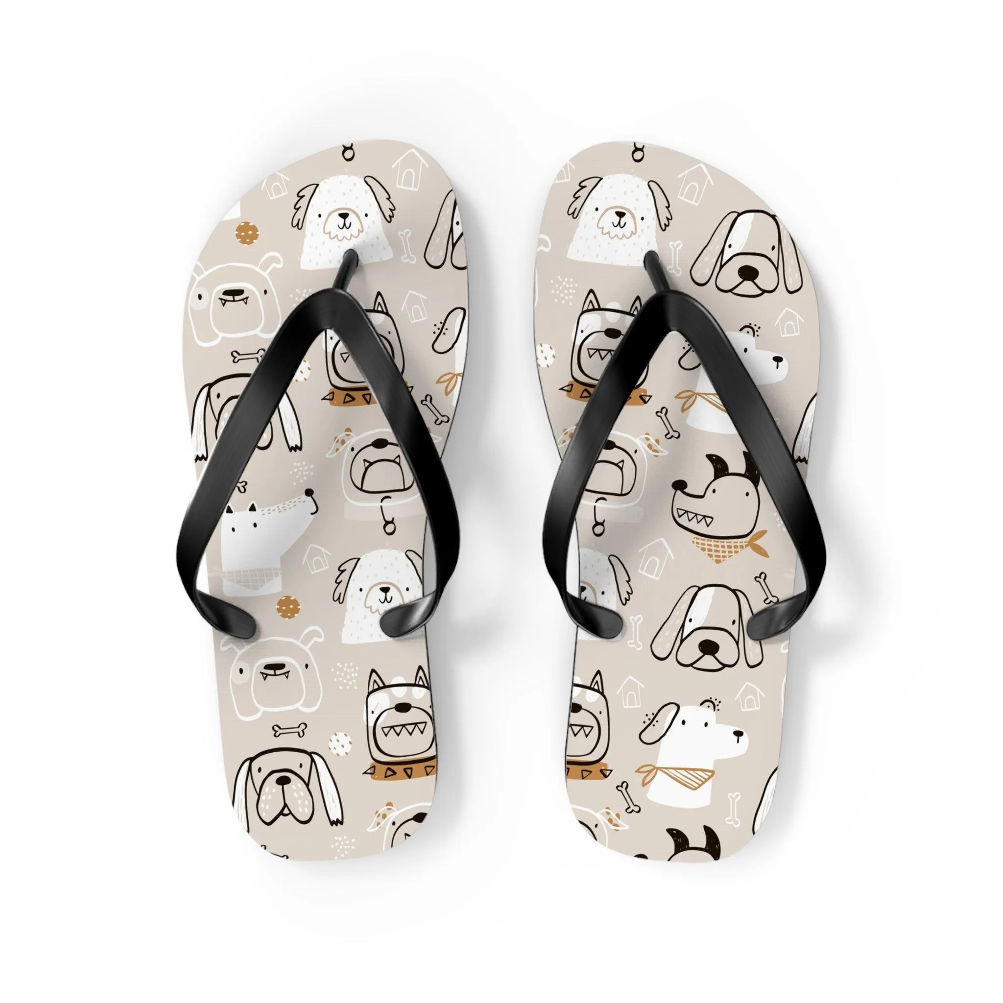Illustrated Doggers II Flip Flops
