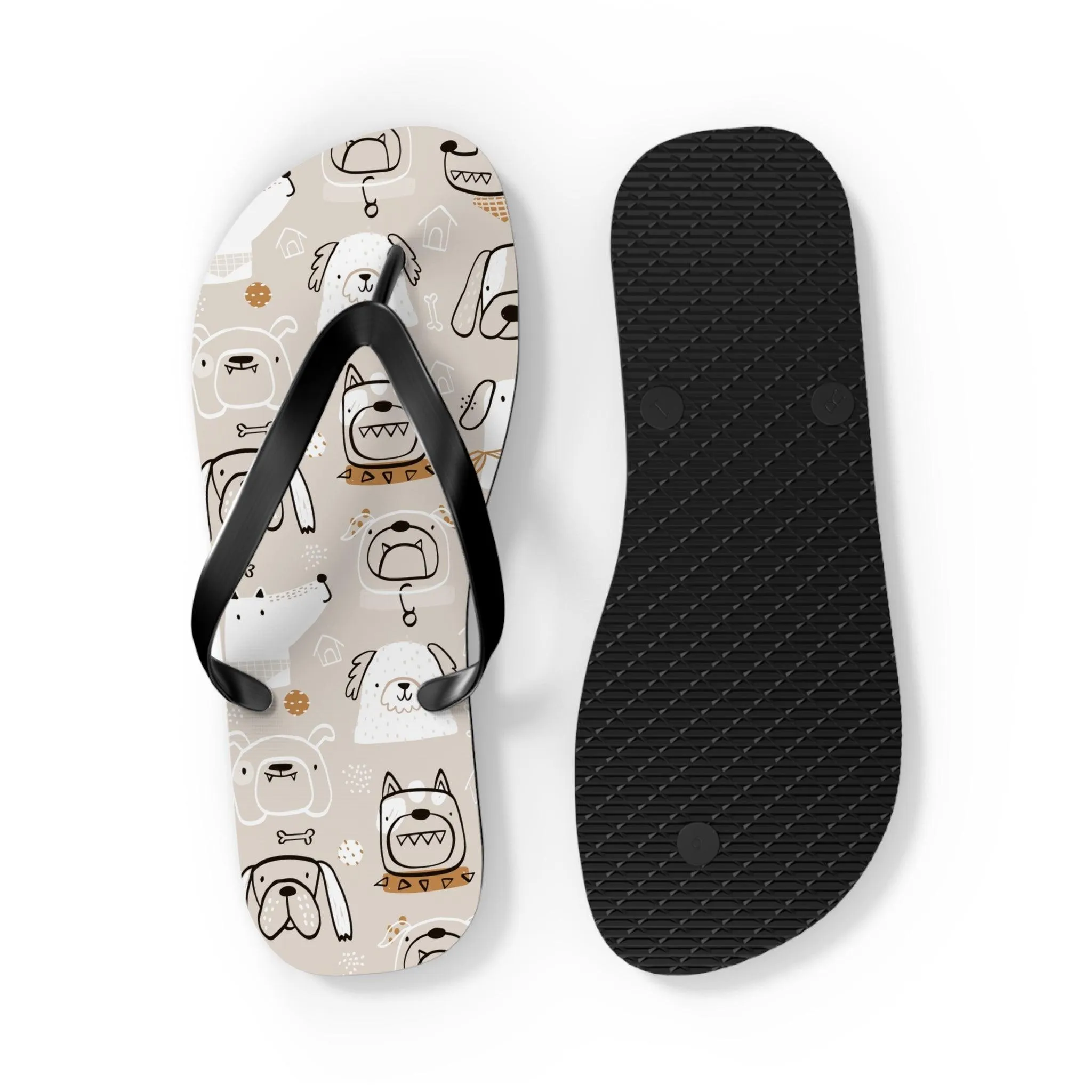 Illustrated Doggers II Flip Flops
