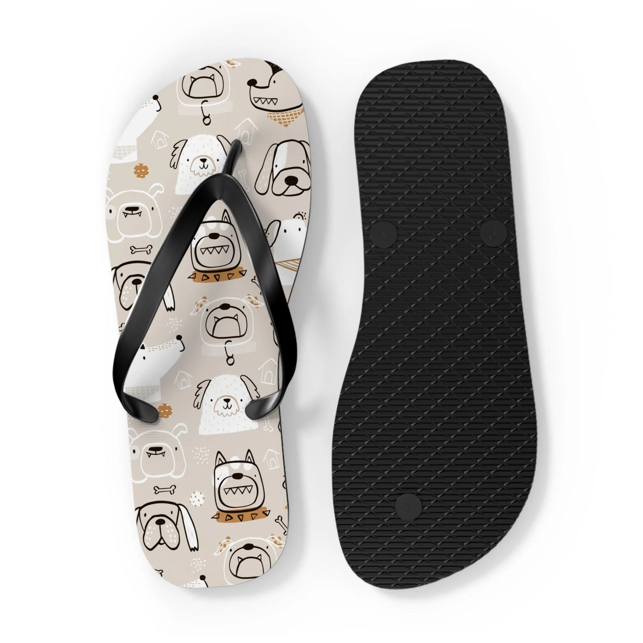 Illustrated Doggers II Flip Flops
