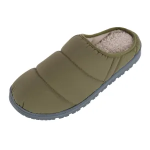 Isotoner Men's Crinkled Tech Puffer Hoodback Slipper Isotoner Men's Crinkled Tech Puffer Hoodback Slipper