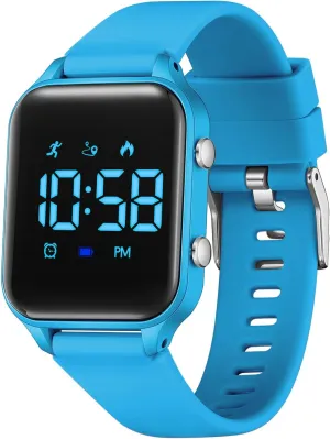 L LAVAREDO Waterproof Kids Digital Watches for Boys Girls,Sport Watch with Pedometer Stopwatch Vibration Alarm for Ages 5-13,No App Fitness Tracker Watch for Kids Teens Birthday Christmas Gifts
