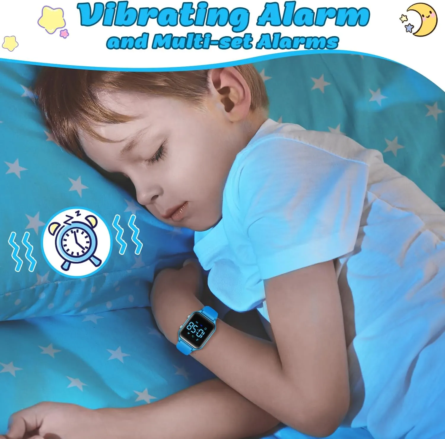L LAVAREDO Waterproof Kids Digital Watches for Boys Girls,Sport Watch with Pedometer Stopwatch Vibration Alarm for Ages 5-13,No App Fitness Tracker Watch for Kids Teens Birthday Christmas Gifts