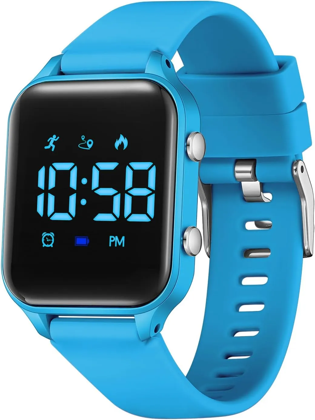 L LAVAREDO Waterproof Kids Digital Watches for Boys Girls,Sport Watch with Pedometer Stopwatch Vibration Alarm for Ages 5-13,No App Fitness Tracker Watch for Kids Teens Birthday Christmas Gifts