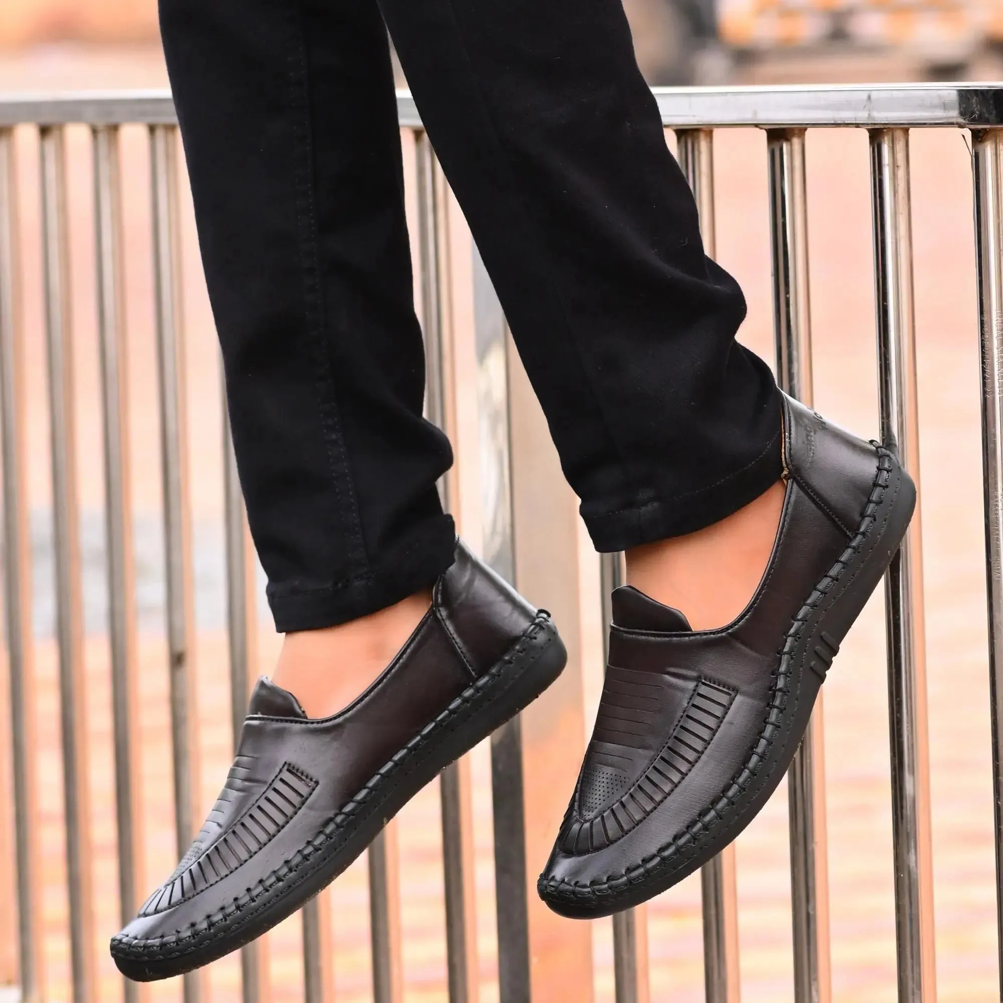 Loafers for Men Brown Formal Synthetic Leather Loafer
