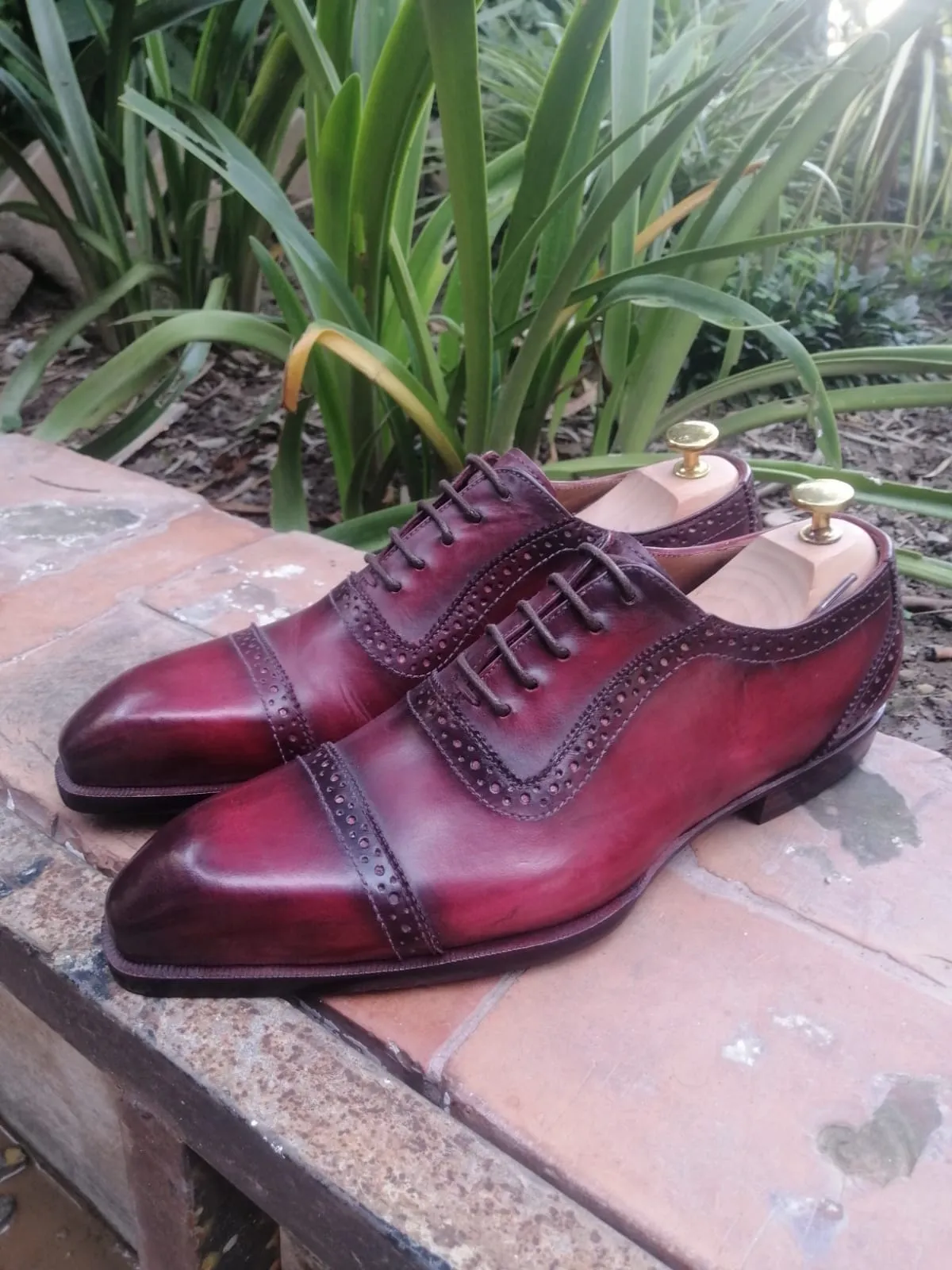 Martino - Burgundy Oxford Shoes