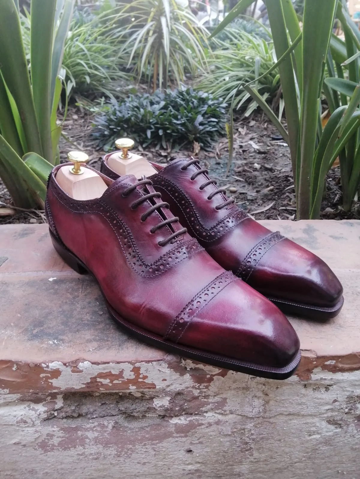 Martino - Burgundy Oxford Shoes