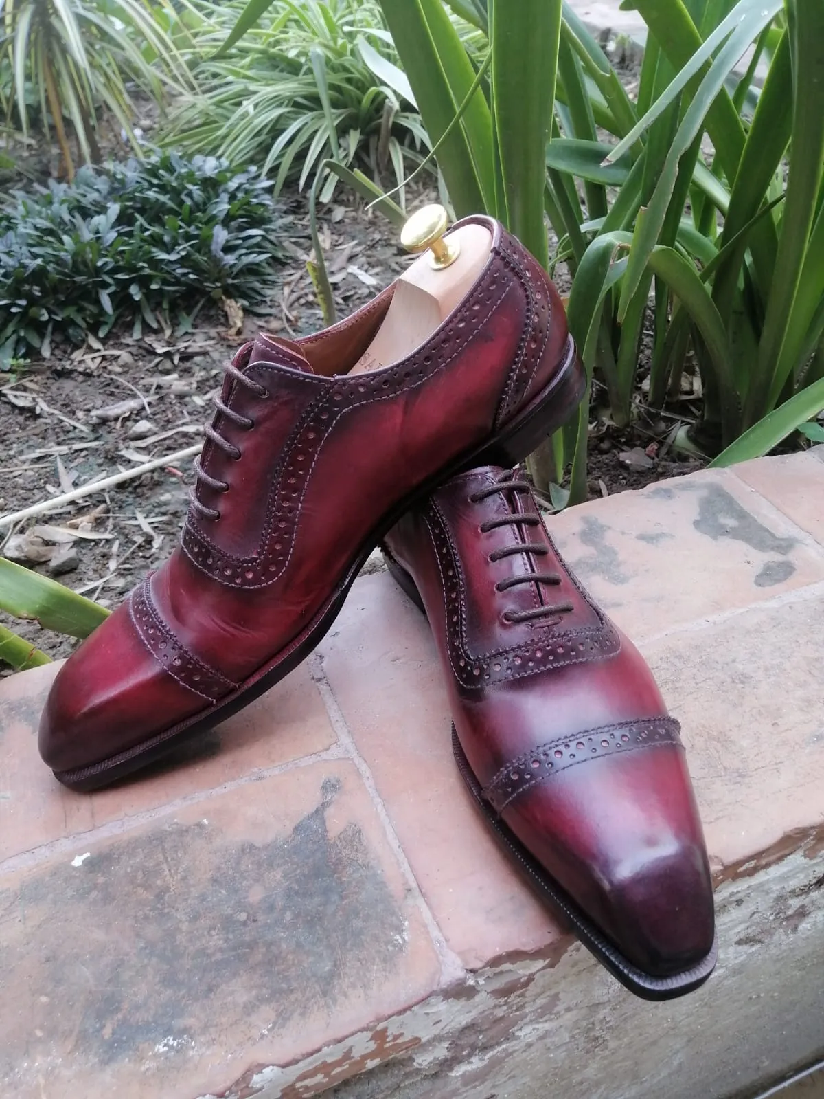 Martino - Burgundy Oxford Shoes