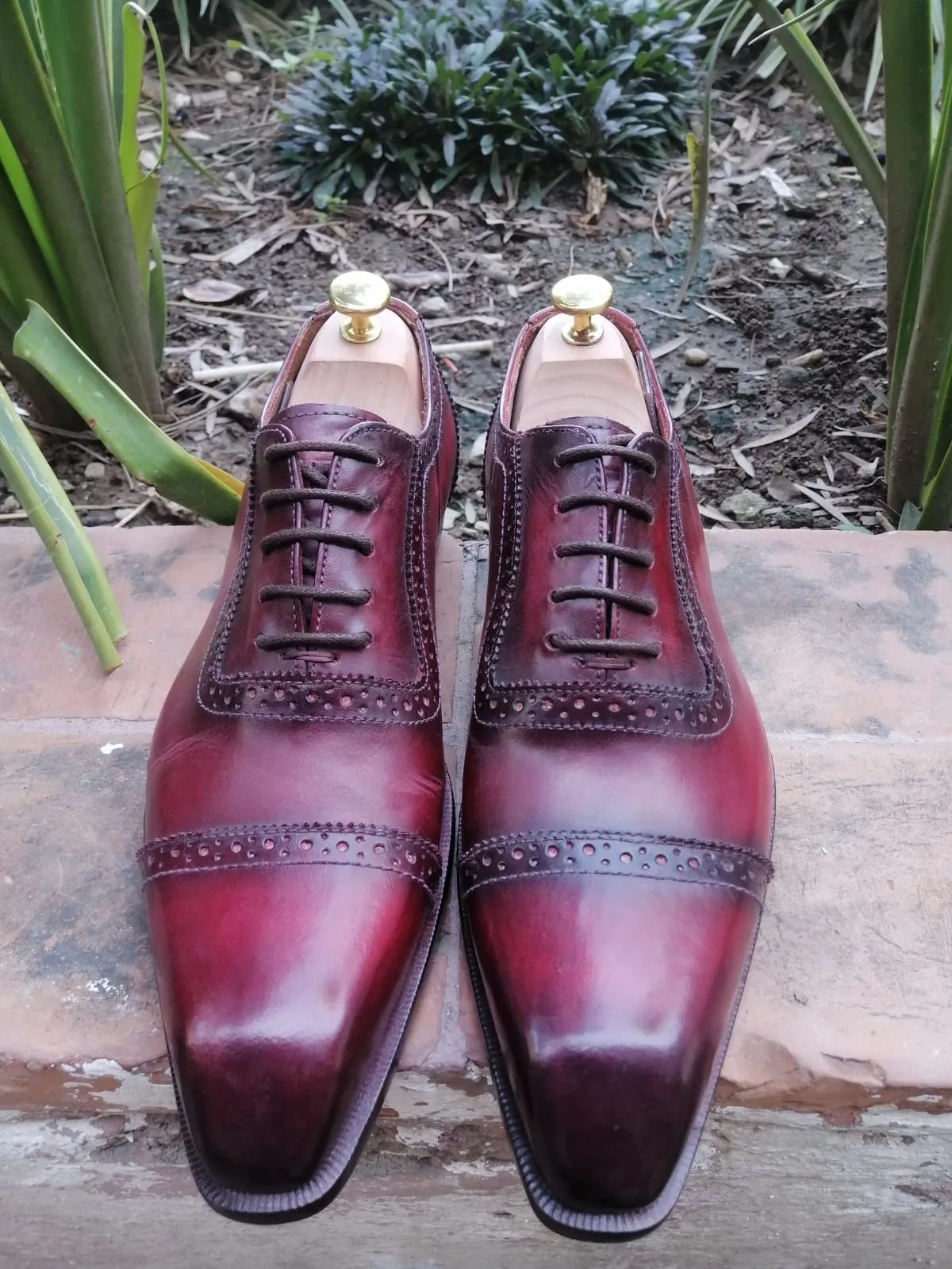 Martino - Burgundy Oxford Shoes