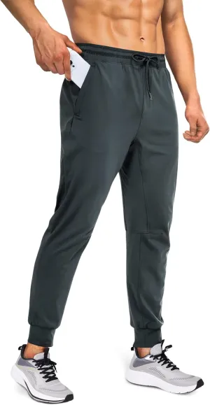 Mens Sweatpants Athletic Pants Workout Track Pants Traning Pants with Zipper Pockets Joggers for Men Gym, Running