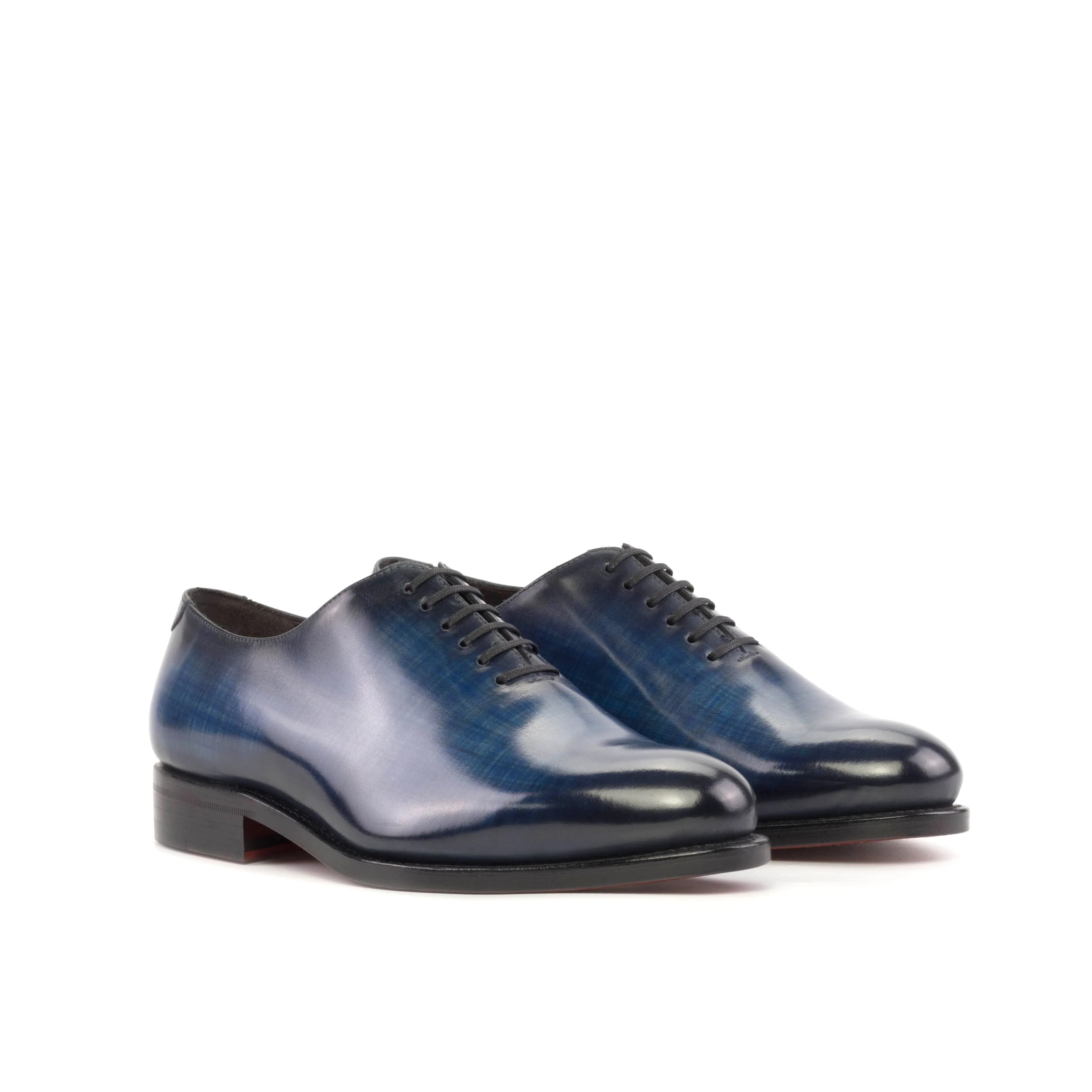 Pidara - Patina Denim red bottom sole oxford dress shoes