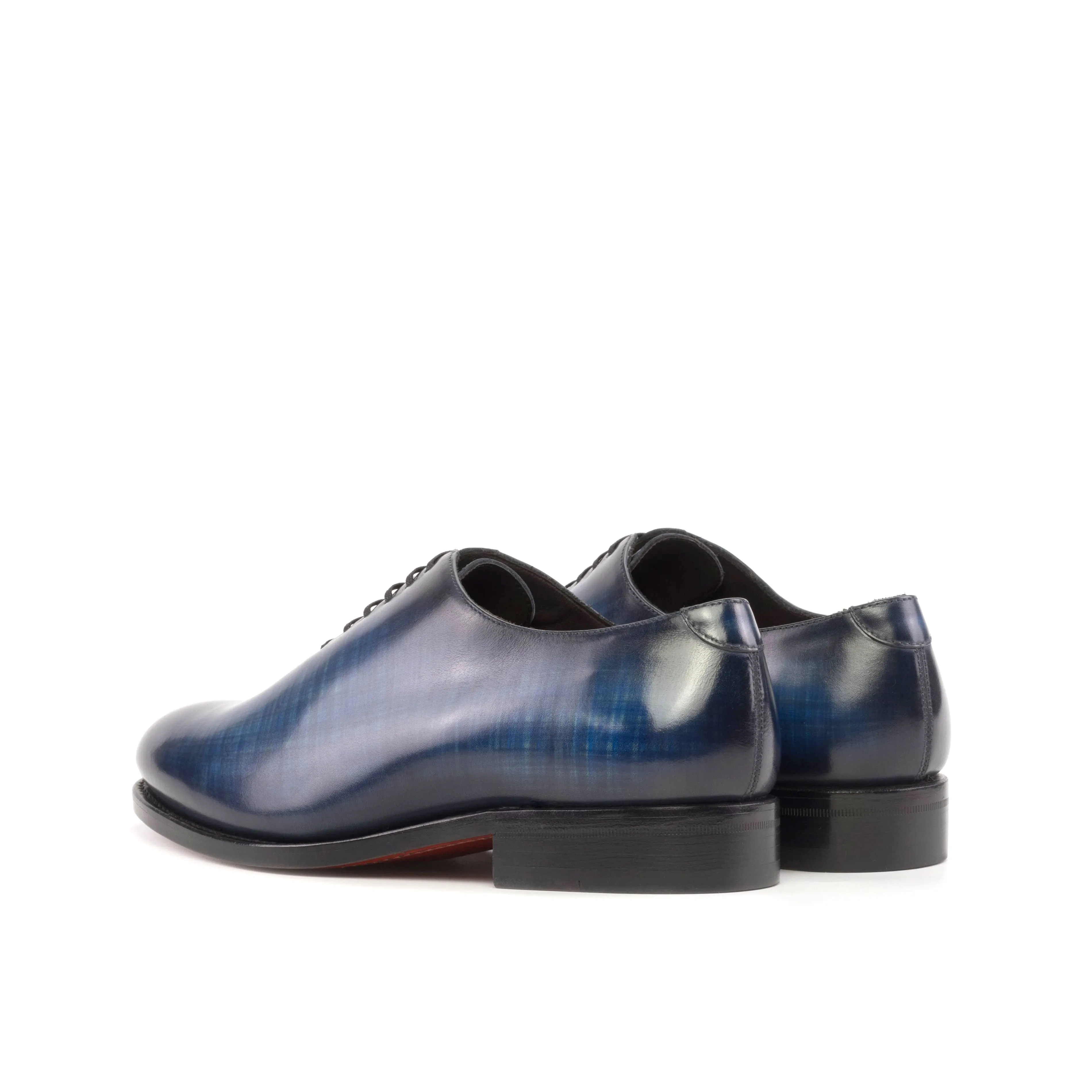 Pidara - Patina Denim red bottom sole oxford dress shoes