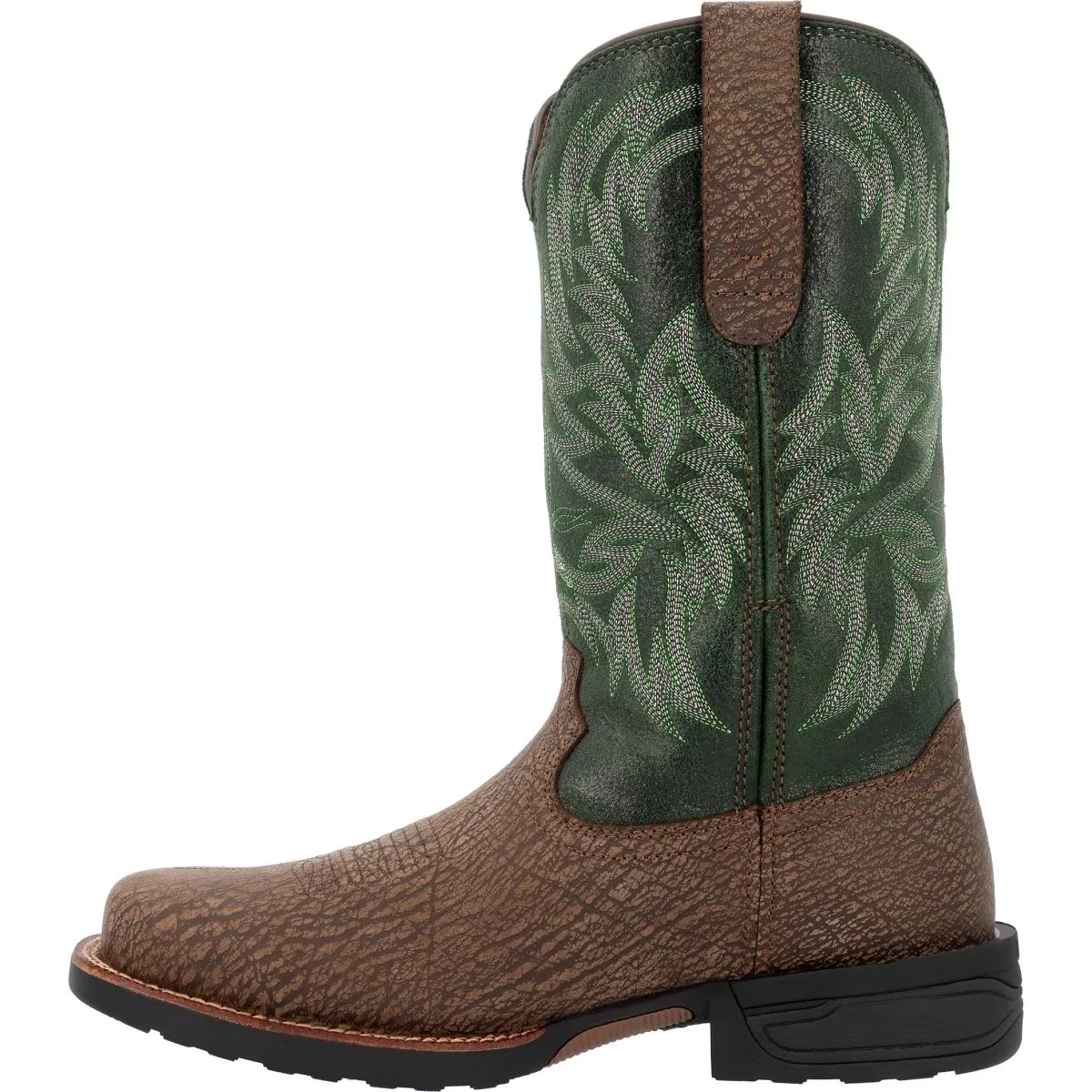 Rocky Bronco Men's 12” Composite Toe Western Boots Rkw0454 In Green