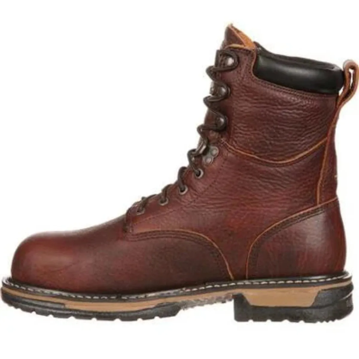 Rocky Ironclad Men's Waterproof Work Soft Toe Boots Fq0005693 In Brown