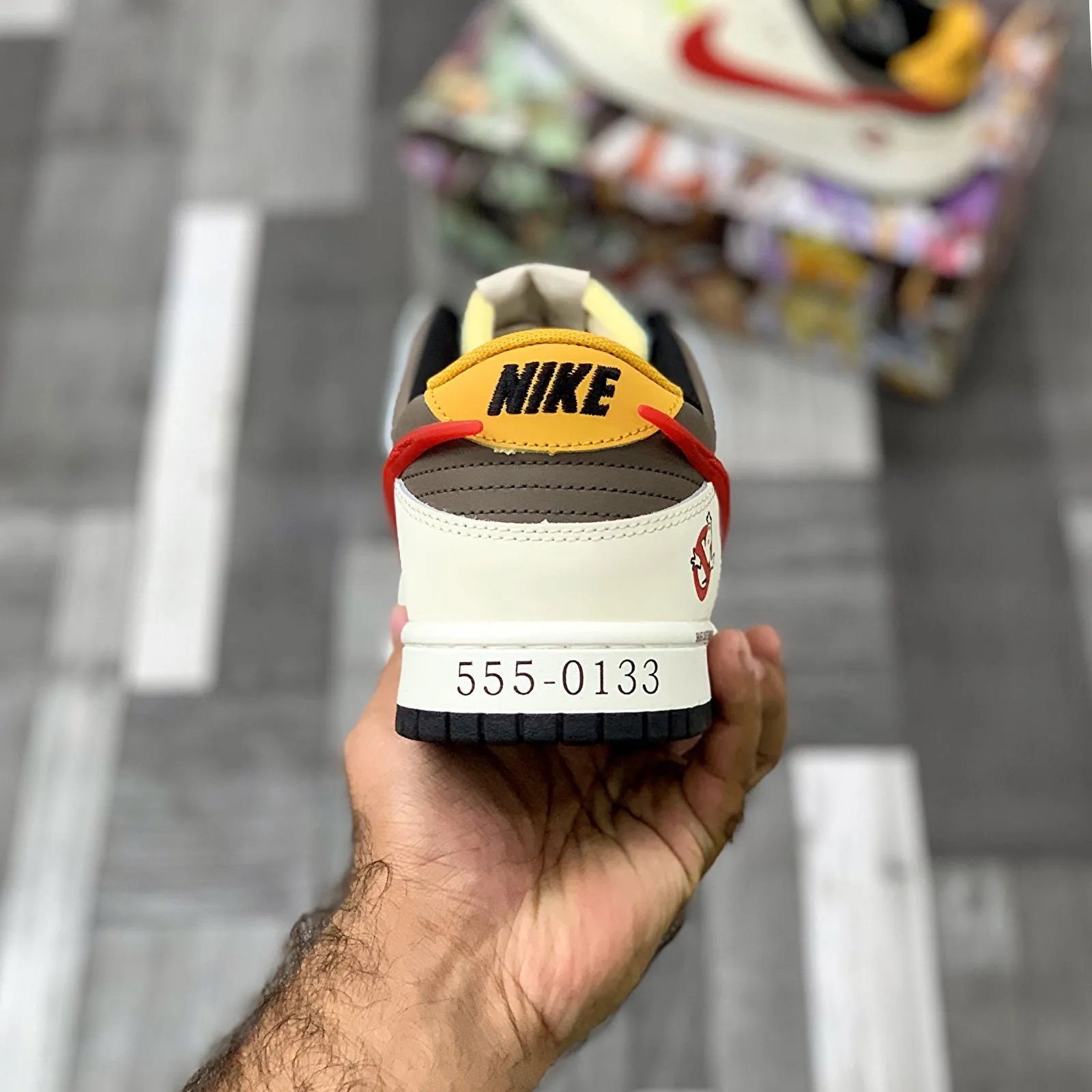 SBB Dunkks Low Sail Red Black X Ghostbusters