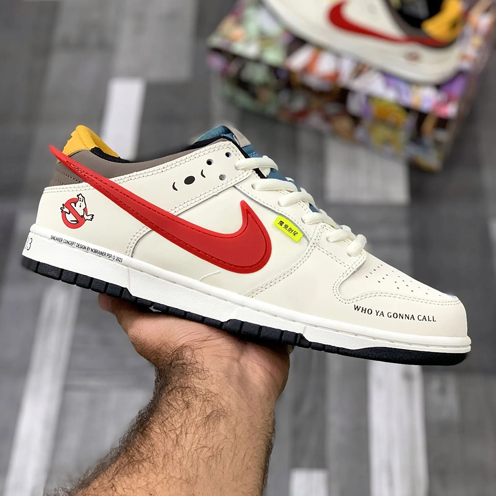 SBB Dunkks Low Sail Red Black X Ghostbusters