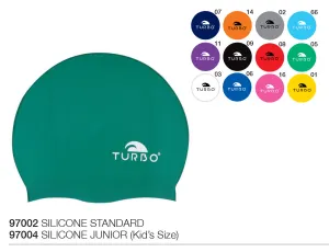 Swimming Cap - Silicone Adult - Plain (Multiple Colours)