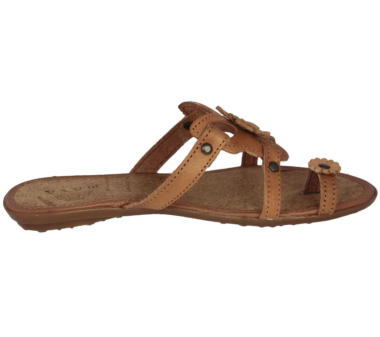 Womens 770 Authentic Huaraches Real Leather Sandals Light Brown